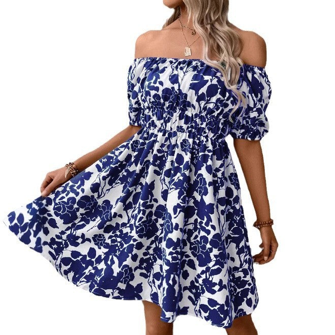 Elegant Printed Casual Dress – Effortless Comfort with Modern Charm