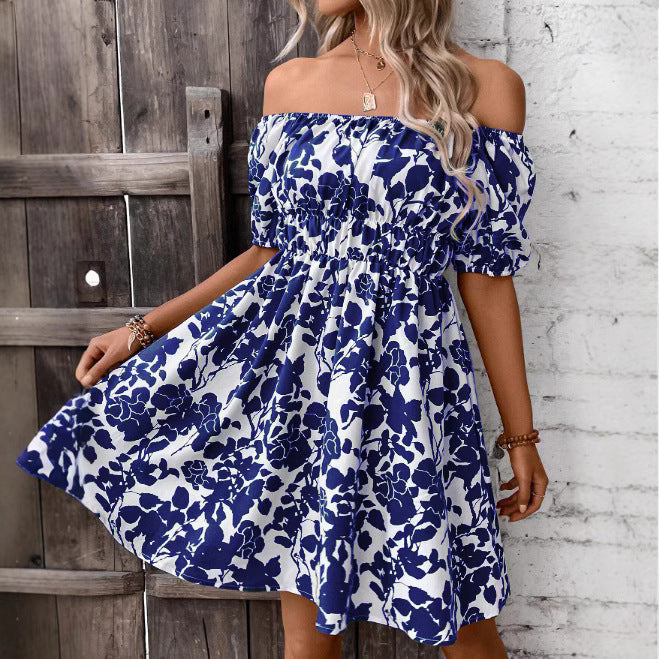 Elegant Printed Casual Dress – Effortless Comfort with Modern Charm